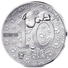 Francia 10€ 2025 75 Aniversario Snoopy. Plata Proof.