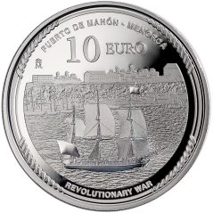 Moneda 2025 250 aniversario EEUU. Farragut. 10 euros Plata