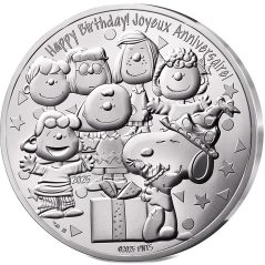 Francia 100€ 2025 75 Aniversario Snoopy. Plata.  - 1