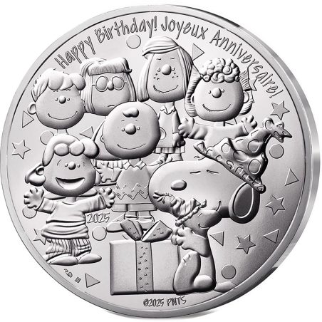 Francia 100€ 2025 75 Aniversario Snoopy. Plata.  - 1