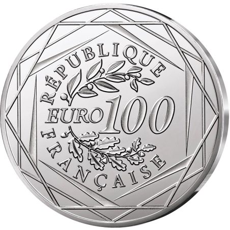 Francia 100€ 2025 75 Aniversario Snoopy. Plata.