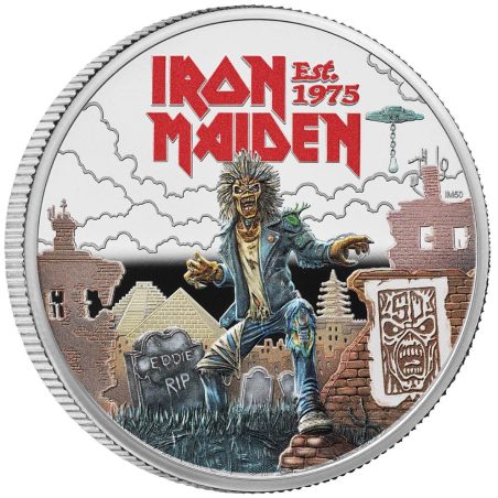 Inglaterra 5 Libras 2025 Iron Maiden Color. Música. Niquel  - 1