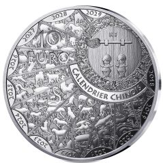Francia 10€ 2026 Calendario chino Año del Caballo. Plata
