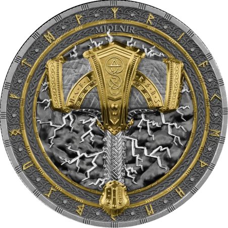 Moneda 2 onzas de Plata 10 Mark Alemania 2025 Martillo de Thor.