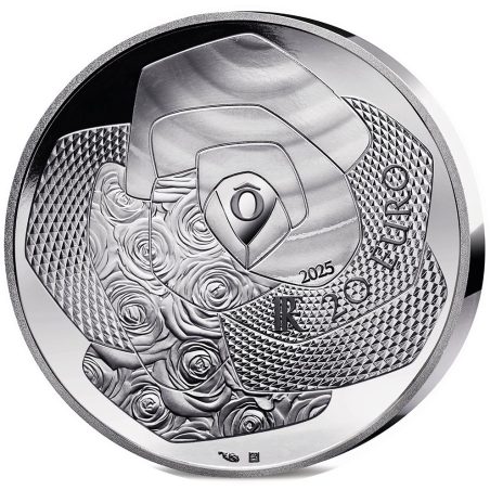 Francia 20€ 2025 50 Aniversario Lancôme. Onza Plata.