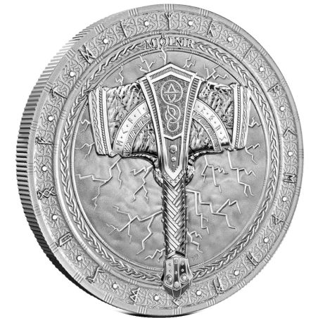 Moneda onza de Plata 5 Mark Alemania 2025 Martillo de Thor.  - 1