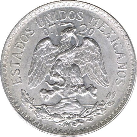 Moneda de plata 50 Centavos México 1944