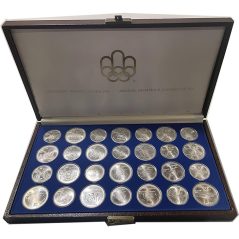 Colección 28 monedas de plata Canadá Montreal 1976  - 4