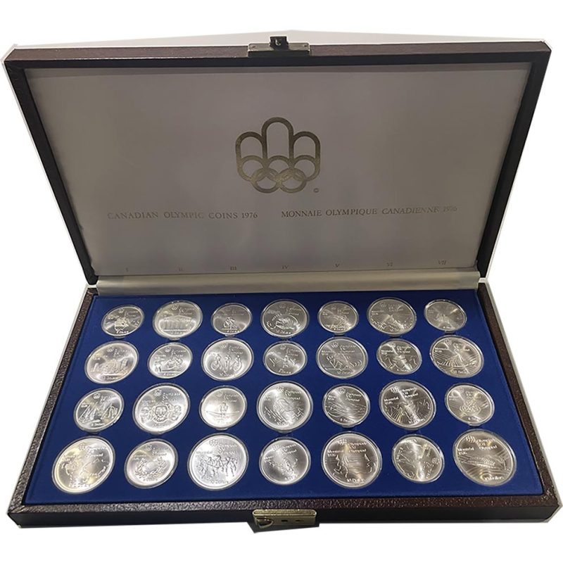 Colección 28 monedas de plata Canadá Montreal 1976 - 4 Colección 28 monedas de plata Canadá Montreal 1976 - 4