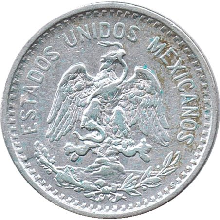 Moneda de plata 20 Centavos México 1905.