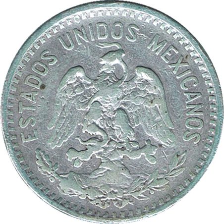 Moneda de plata 20 Centavos México 1906.