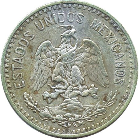 Moneda de plata 20 Centavos México 1907.