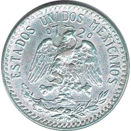 Moneda de plata 20 Centavos México 1942.