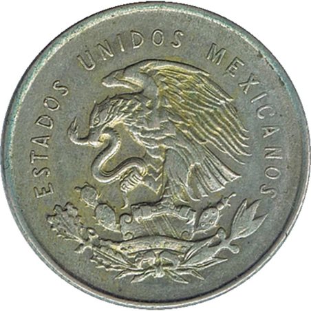 Moneda de plata 25 Centavos México 1951.