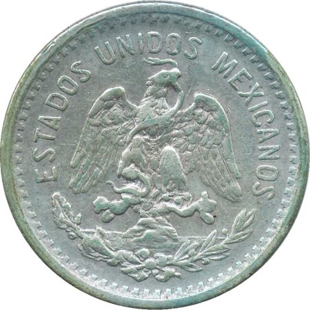 Moneda de plata 10 Centavos México 1906.