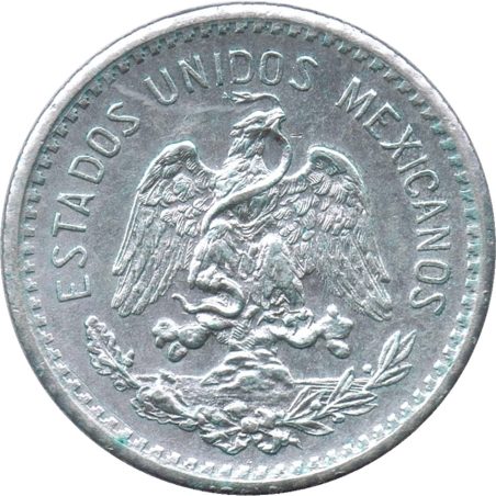 Moneda de plata 10 Centavos México 1909.
