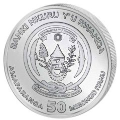 Moneda onza de plata 50 Francos Ruanda 2021 Barco Sedov