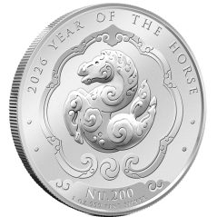 Moneda onza de plata 200 Ngultrum Bhutan 2026 Año Caballo  - 1