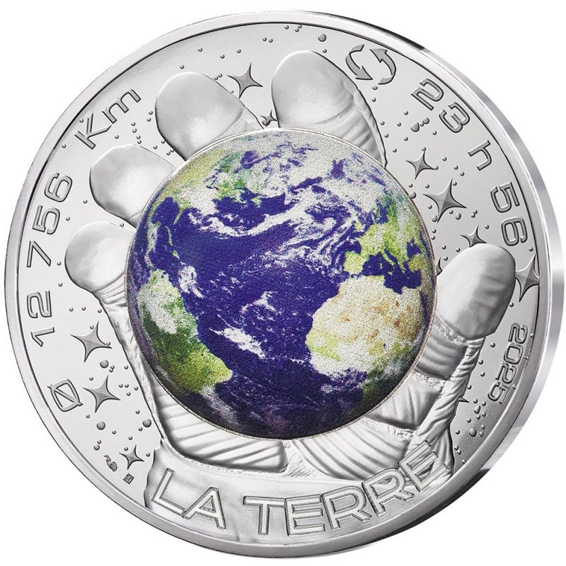 Francia 100€ 2025 Odisea Espacial Thomas Pesquet. Plata color. - 1 Francia 100€ 2025 Odisea Espacial Thomas Pesquet. Plata color. - 1