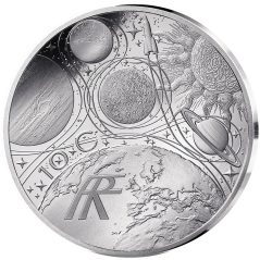 Francia 10€ 2025 Odisea Espacial La Tierra. Plata.