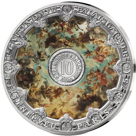 Francia 10€ 2025 Palacio Garnier. Plata color.