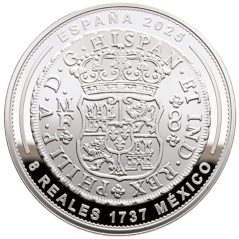 Moneda 2025 Joyas Museo Casa Moneda 10 euros. México 1737. Plata  - 1