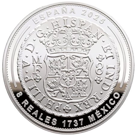 Moneda 2025 Joyas Museo Casa Moneda 10 euros. México 1737. Plata  - 1