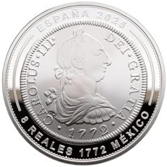 Moneda 2025 Joyas Museo Casa Moneda 10 euros. México 1772. Plata  - 1