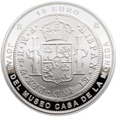 Moneda 2025 Joyas Museo Casa Moneda 10 euros. México 1772. Plata