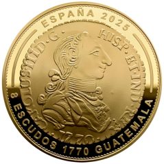 Moneda 2025 Joyas Museo Casa Moneda 400 euros. Guatemala 1770. Oro  - 1