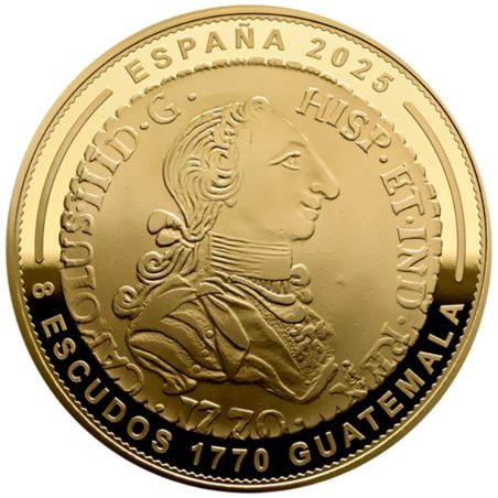 Moneda 2025 Joyas Museo Casa Moneda 400 euros. Guatemala 1770. Oro  - 1