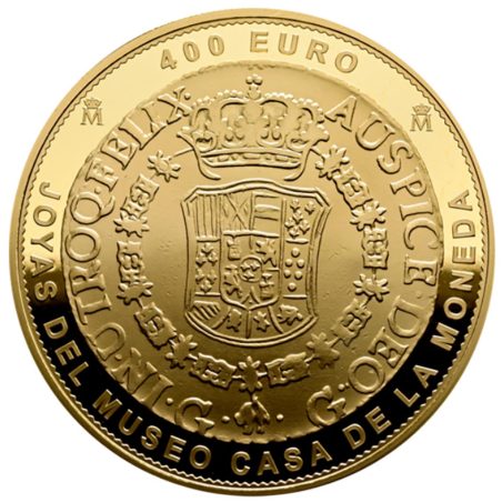 Moneda 2025 Joyas Museo Casa Moneda 400 euros. Guatemala 1770. Oro