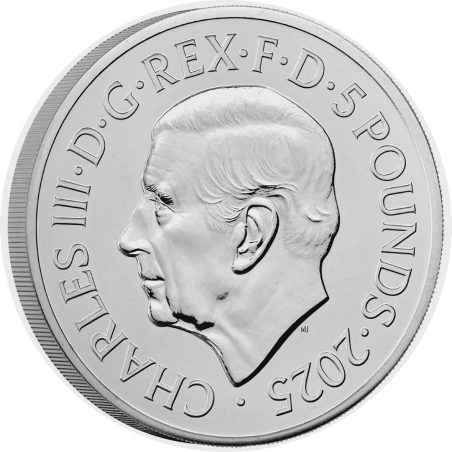 Inglaterra 5 Libras 2025 John Lenon Imagine. Música. Niquel