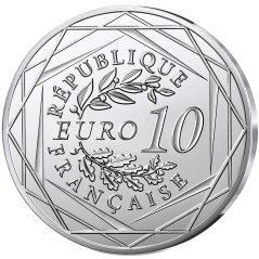 Francia 10€ 2025 Disney Cenicienta. Plata color.