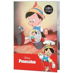 Francia 10€ 2025 Disney Pinocho. Plata color.