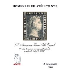 Homenaje filatélico 2025 nº20 175 Aniversario Primer Sello Español  - 1