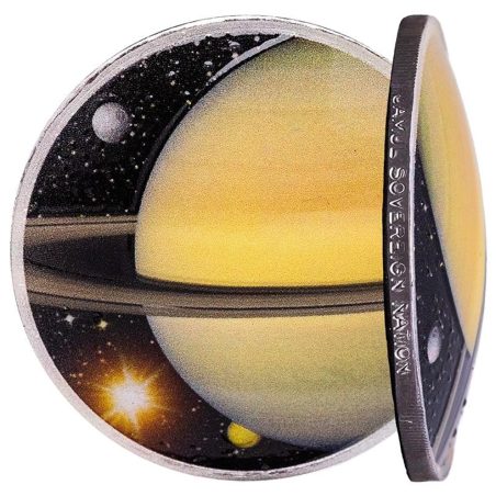 Moneda onza de plata 1$ Estados Unidos Saturno 2022.
