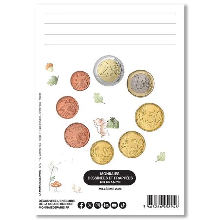 Cartera oficial euroset Francia 2026 Mis primeras Monedas