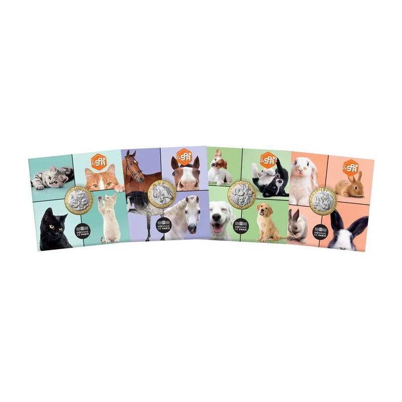 Francia 5€ 2025 Colección 4 monedas animales domésticos - 7 Francia 5€ 2025 Colección 4 monedas animales domésticos - 7