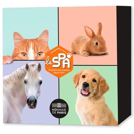 Francia 5€ 2025 Colección 4 monedas animales domésticos