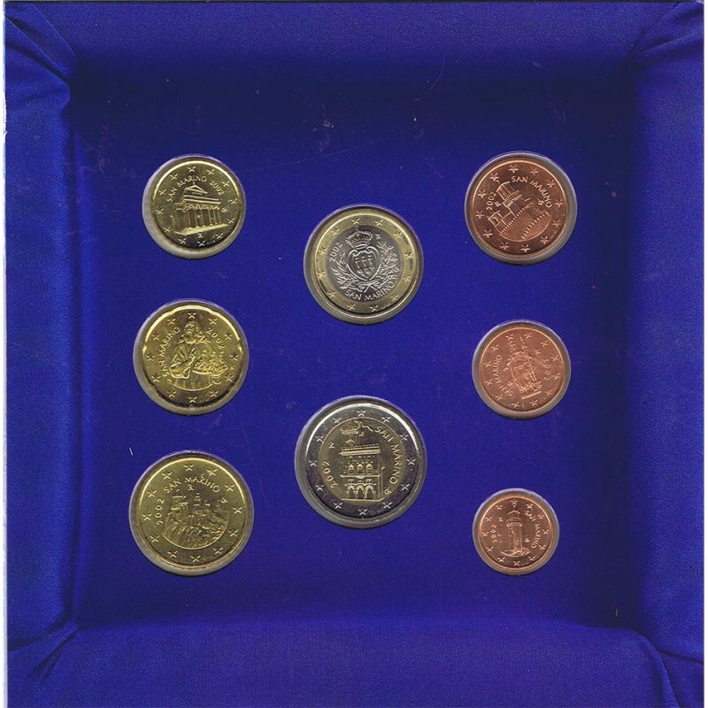 monedas euro serie San Marino 2002 - 1 monedas euro serie San Marino 2002 - 1