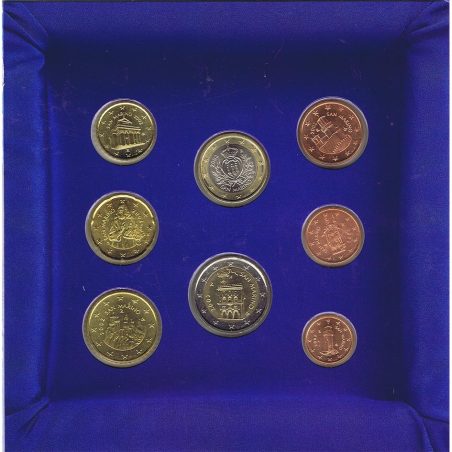 monedas euro serie San Marino 2002  - 1