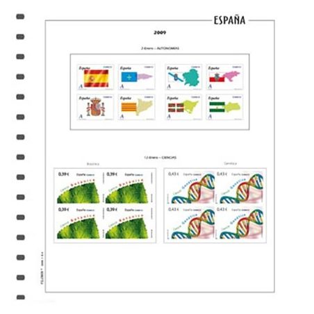 FILOBER Color ESPAÑA 2025 Bloque de 4 montado con estuches  - 1
