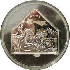 Moneda de Plata 10 Diners Andorra 2007 Navidad.  - 1