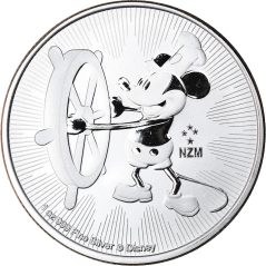 Moneda onza de plata 2$ Niue Disney Mickey 2017.  - 1