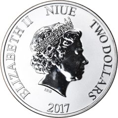 Moneda onza de plata 2$ Niue Disney Mickey 2017.