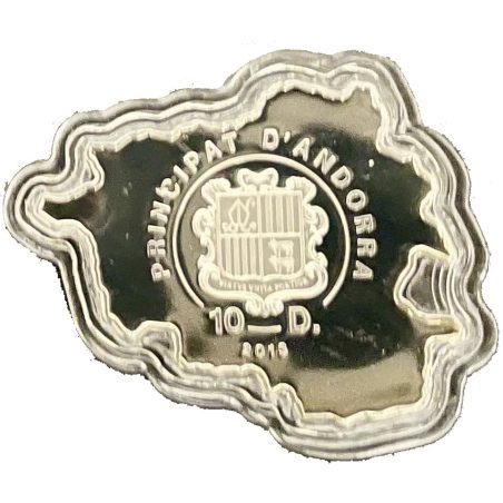 Moneda onza de Plata 10 Diners Andorra 2013 Zorro.