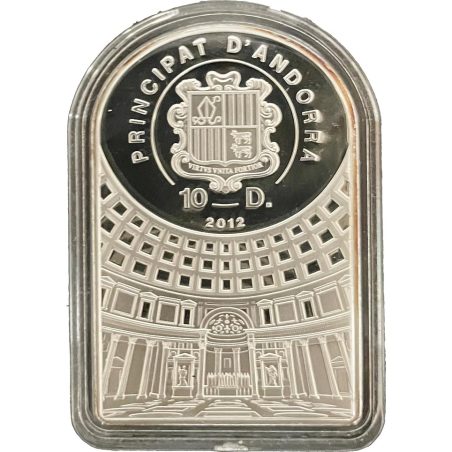 Moneda onza de Plata 10 Diners Andorra 2012 Venus.