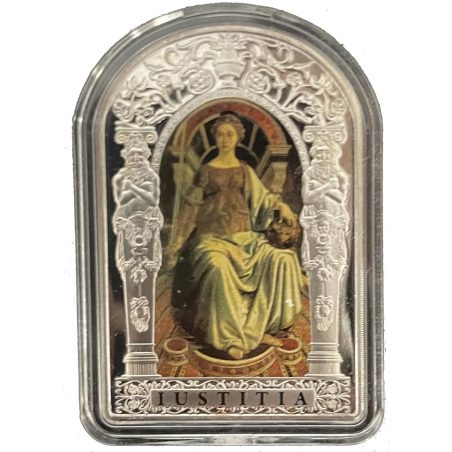 Moneda onza de Plata 10 Diners Andorra 2012 Justicia.  - 1