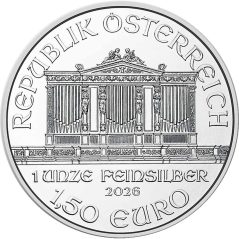 Moneda onza de plata 1,5 euros Austria Filarmonica 2026.  - 1